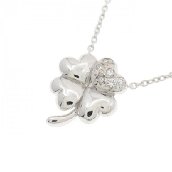 K18WG Cỏ ba lá Dây chuyền kim cương 0.06CT - Hàng hiệu Chính hãng 862981