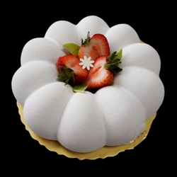 Khuôn silicon làm đế bánh, rau câu tròn hình bí ngô - Loại 21 cm - Mã số 1167 338454
