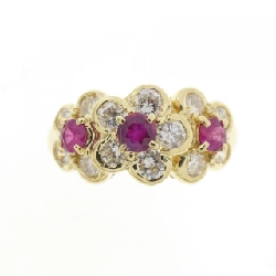 Nhẫn Ruby Hoa K18YG 0.40CT - Hàng hiệu Chính hãng 850298