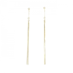 K18YG Bông tai kim cương - Hàng hiệu Chính hãng