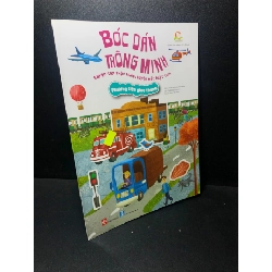 (TẶNG BOOKMARK) Bóc dán thông minh luyện tay thật khéo, luyện mắt thật tinh phương tiện giao thông năm 2020 mới 90% RBK0212