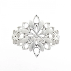 Nhẫn kim cương hoa K18WG 0.01CT 668711