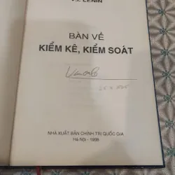 Bàn về kiểm kê kiểm soát (bìa cứng cũ, có chữ ký) 647666