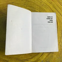 NHỮNG LỖI THƯỜNG GẶP TRONG TIẾNG ANH- THANH HUYỀN 696121