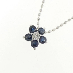 K14WG Hoa Sapphire Dây chuyền - Hàng hiệu Chính hãng 860896