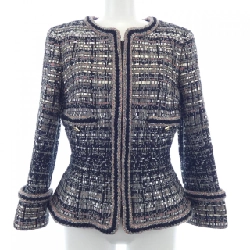 【Mã giảm giá】Áo khoác không cổ CHANEL