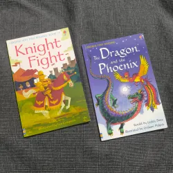 Combo Usborne First Reading - The Dragon and the Phoenix+ Knight Fight