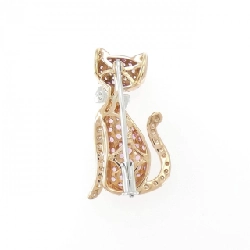 K18PG/K18WG Brooch Hình Mèo Sapphire 1.18CT - Hàng hiệu Chính hãng 872101