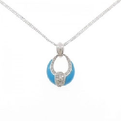 K18WG Mặt dây chuyền Turquoise - Hàng hiệu Chính hãng