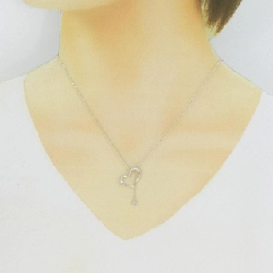 K18WG Mặt dây chuyền hình trái tim × ngôi sao kim cương 0.06CT - Hàng hiệu Chính hãng 860645