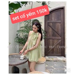 Set cổ yếm + quần short