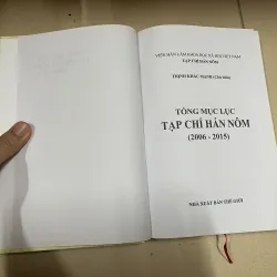 Tổng mục lục tạp chí Hán Nôm( 2006-2015) - Trịnh Khắc Mạnh  971448