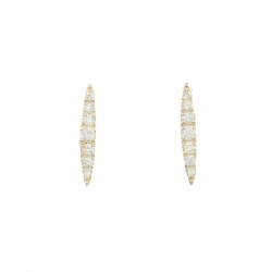 K18YG Bông tai kim cương 0.30CT - Hàng hiệu Chính hãng