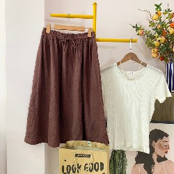 Váy linen tuyệt đẹp hai lớp 12494