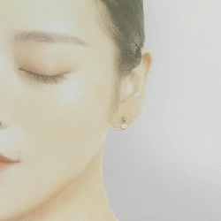 K18YG Bông tai Cubic - Hàng hiệu Chính hãng 870506