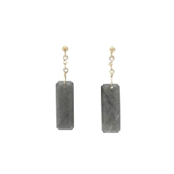 K10YG Labradorite Bông tai - Hàng hiệu Chính hãng