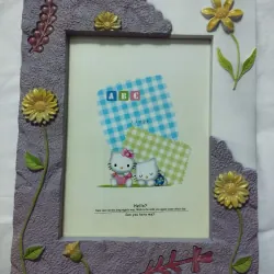 Khung tranh trang trí bằng nhựa 15*20cm