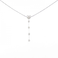 K18WG Dây chuyền kim cương hình trái tim - Hàng hiệu Chính hãng