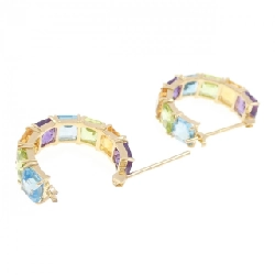 K18YG Đá màu Bông tai - Hàng hiệu Chính hãng 876004