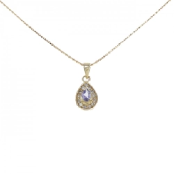 Dây chuyền Tanzanite 14KYG/K18YG - Hàng hiệu Authentic