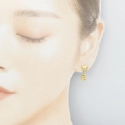 K18YG Citrine Bông tai - Hàng hiệu Chính hãng 868868