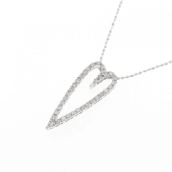 K18WG Dây chuyền hình trái tim kim cương 0.18CT - Hàng hiệu Chính hãng 858245