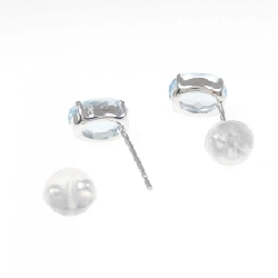 K18WG Blue Topaz Bông Tai 2.00CT - Hàng hiệu Chính hãng 868278