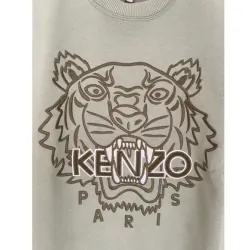 Áo tay dài Kenzo màu xanh thêu đầu hổ 729289