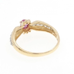 Nhẫn ruby K18YG/PT850 0.24CT 668925