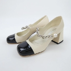 Giày cao gót MIU MIU với dây xích kim loại 5I248D 657495