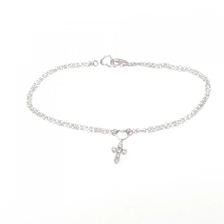 Ponte Vecchio Heart × Cross Diamond Bracelet 0.12CT - Hàng hiệu Authentic 846779