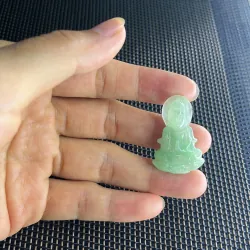 Phật bà quan âm đá Cẩm thạch xanh Ngọc 1011967