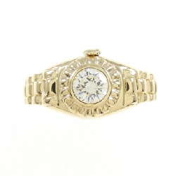 Nhẫn kim cương 750YG 0.27CT 671638