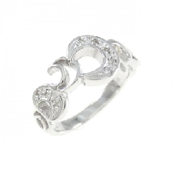 Nhẫn nhẫn hồng kim cương K18WG 0.04CT