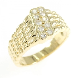 Nhẫn kim cương K18YG 0.20CT - Hàng hiệu Authentic