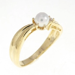 Nhẫn ngọc trai Akoya K18YG