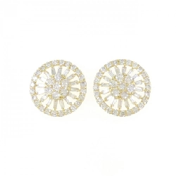 Bông tai kim cương K18YG 2.00CT - Hàng hiệu chính hãng