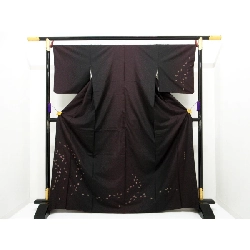 Tơ tằm vỏ sò Ryukyu tím thêu - Hàng hiệu Authentic