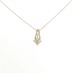 Dây chuyền kim cương K18YG 0.25CT - Hàng hiệu Authentic