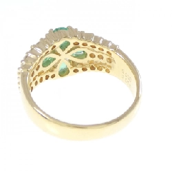 Nhẫn hoa ngọc lục bảo K18YG 0.88CT - Hàng hiệu chính hãng 849014