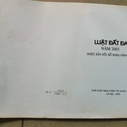 [Sách luật bất động sản] Luật đất đai năm 2003 - Bổ sung năm 2009 1023164