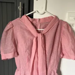 Váy Hồng đào tay bồng size S 1012922