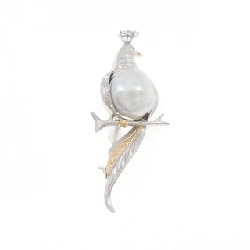 PT900/K18YG Công chúa Bông tai ngọc trai trắng - Hàng hiệu Chính hãng