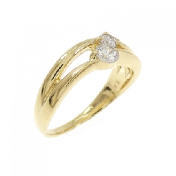 Nhẫn pinky kim cương K18YG 0.21CT