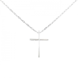 K18WG Dây chuyền hình chữ thập - Hàng hiệu Chính hãng