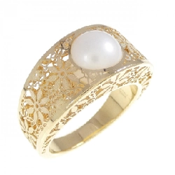 Nhẫn ngọc trai nước ngọt 750YG