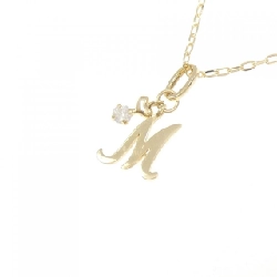 K18YG Chữ cái M Dây chuyền kim cương - Hàng hiệu Chính hãng 858653