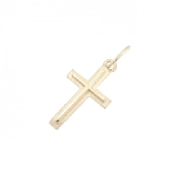 Agat K10PG/K10YG Mặt dây chuyền hình chữ thập - Hàng hiệu Authentic