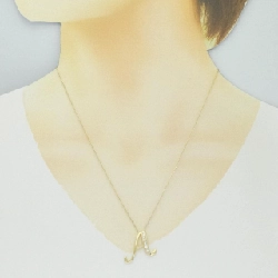 K18YG Chữ cái A Dây chuyền kim cương 0.15CT - Hàng hiệu Chính hãng 865857