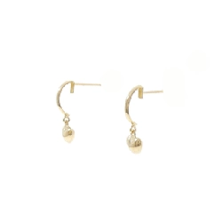 K18YG Bông tai hình trái tim - Hàng hiệu Chính hãng 866456